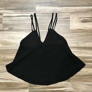 Brandy Melville Black Sienna Tank w/ Double Straps